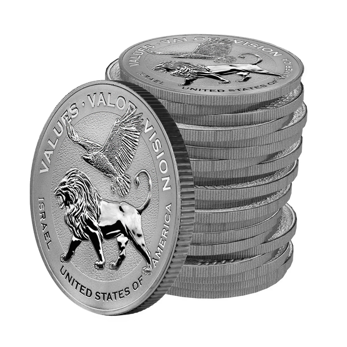 25 x 1 oz Silver Bullion - ISRAEL - USA