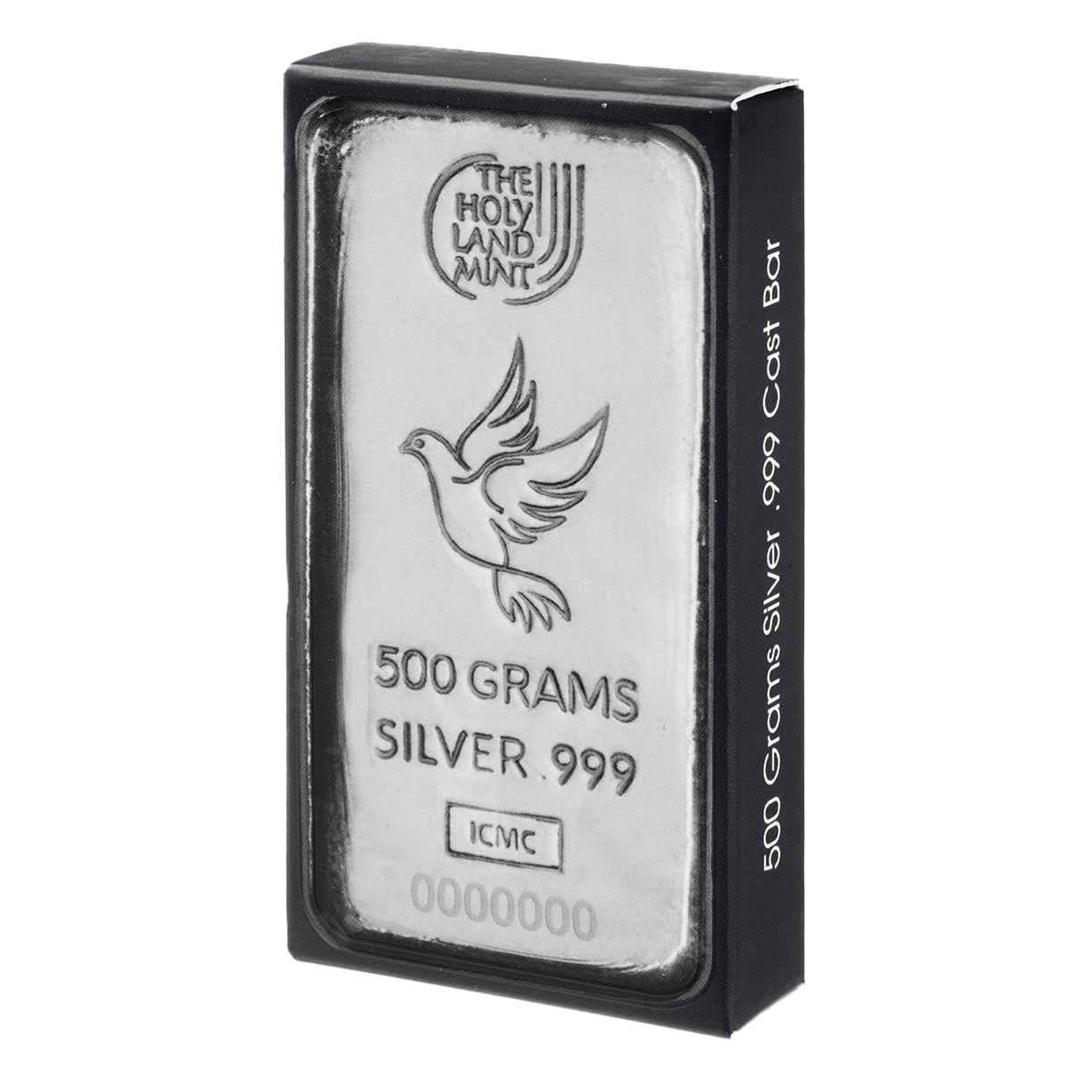 500 Grams Silver Cast Bar - Dove of Peace