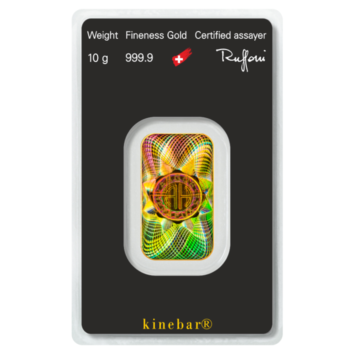 10 Gram Gold Bar - Kinebar Argor