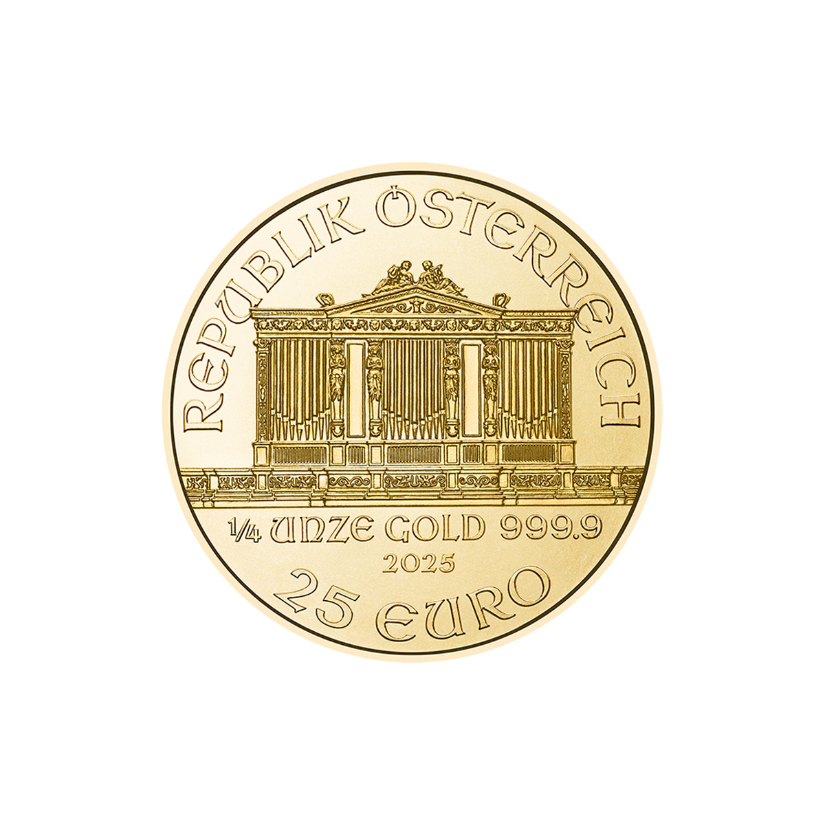 1/4 oz Gold Coin - Austrian Philharmonic 2025
