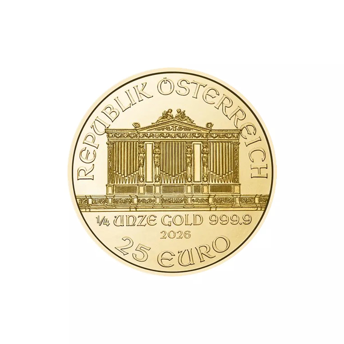 1/4 oz Gold Coin - Austrian Philharmonic 2026
