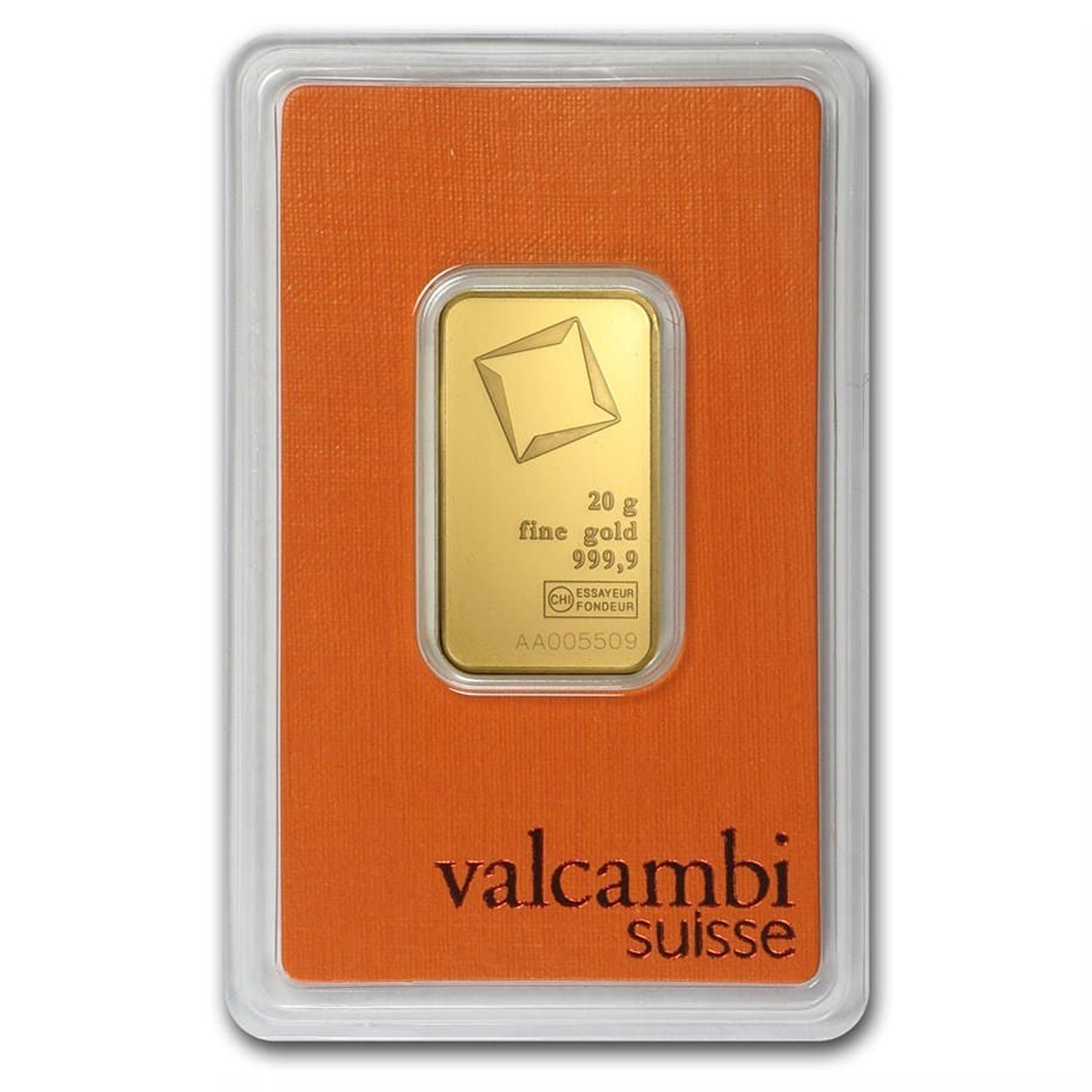 20 Grams Gold Bar - VALCAMBI