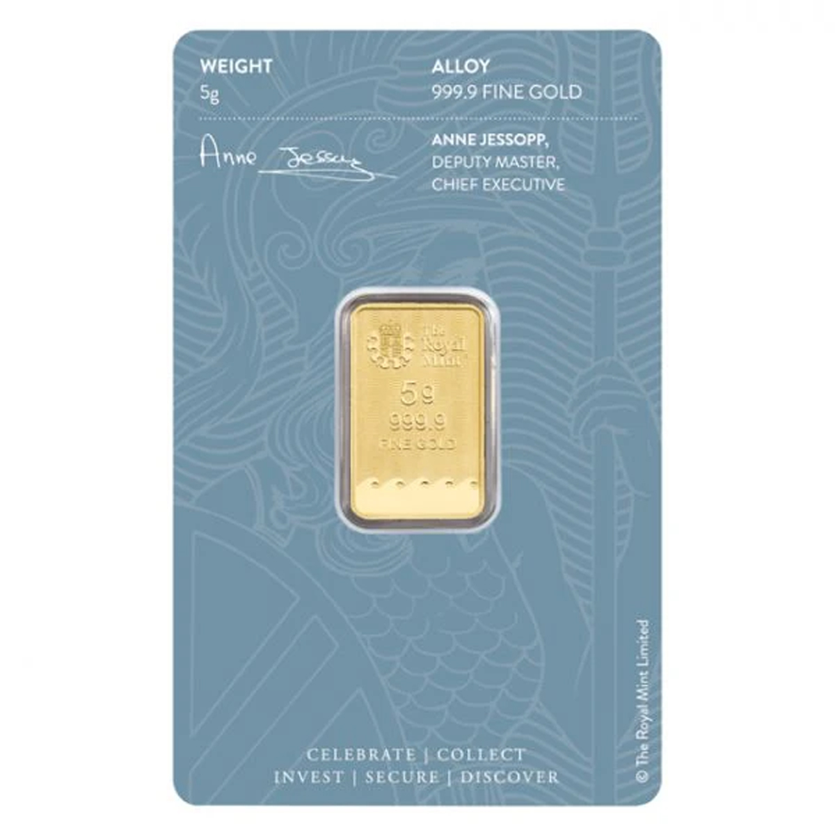 5 grams Gold Bar - Britannia