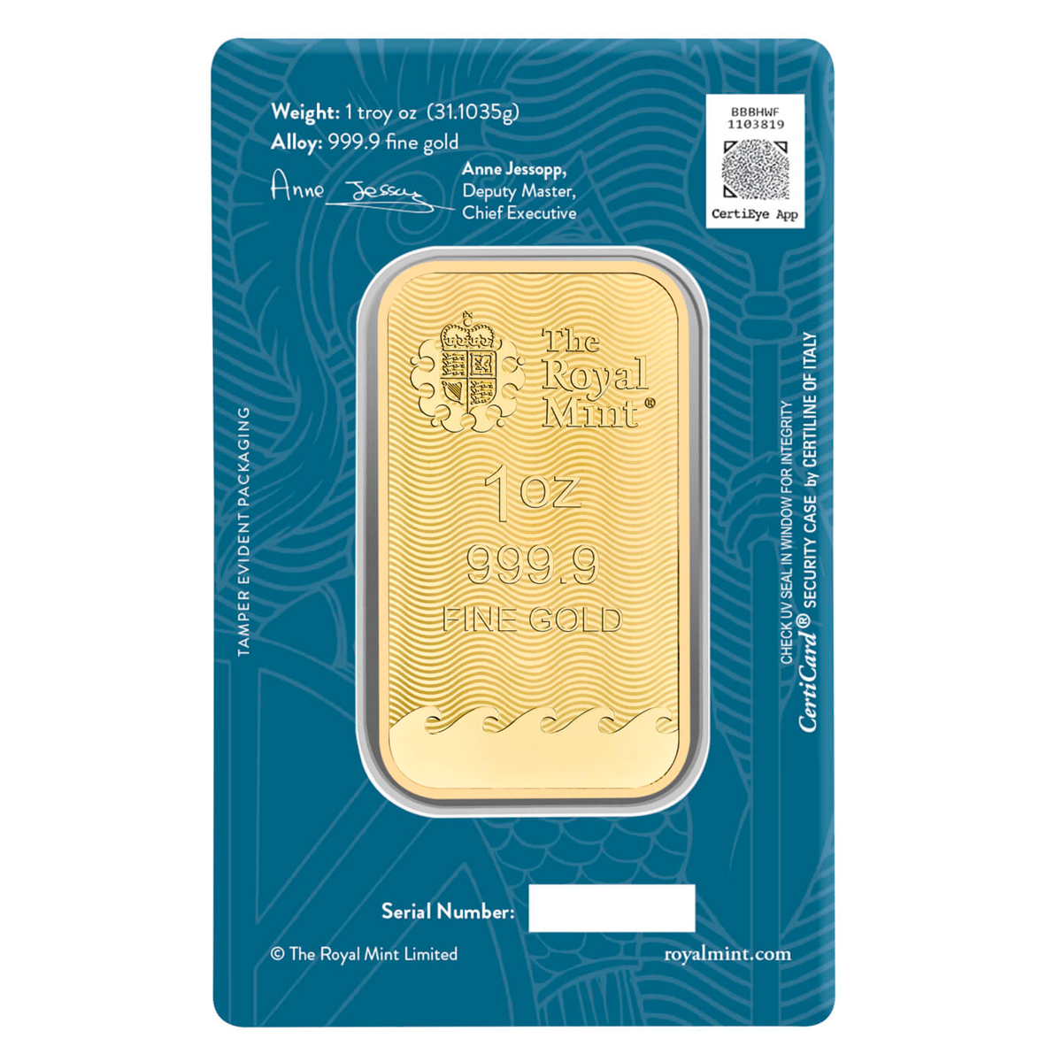 1 oz Gold Bar - Britannia