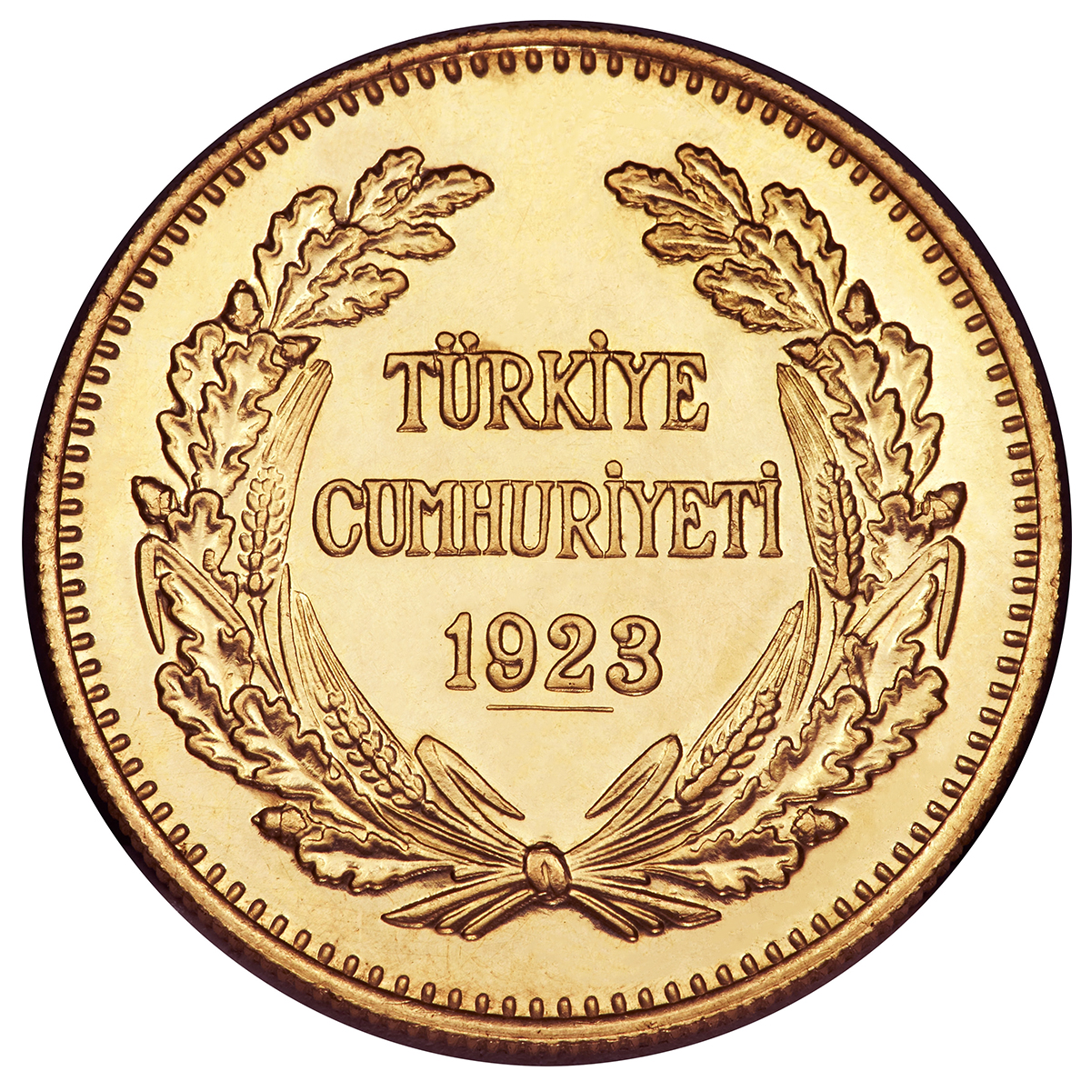 Gold Coin - 500 Kurush - Turkey 1923