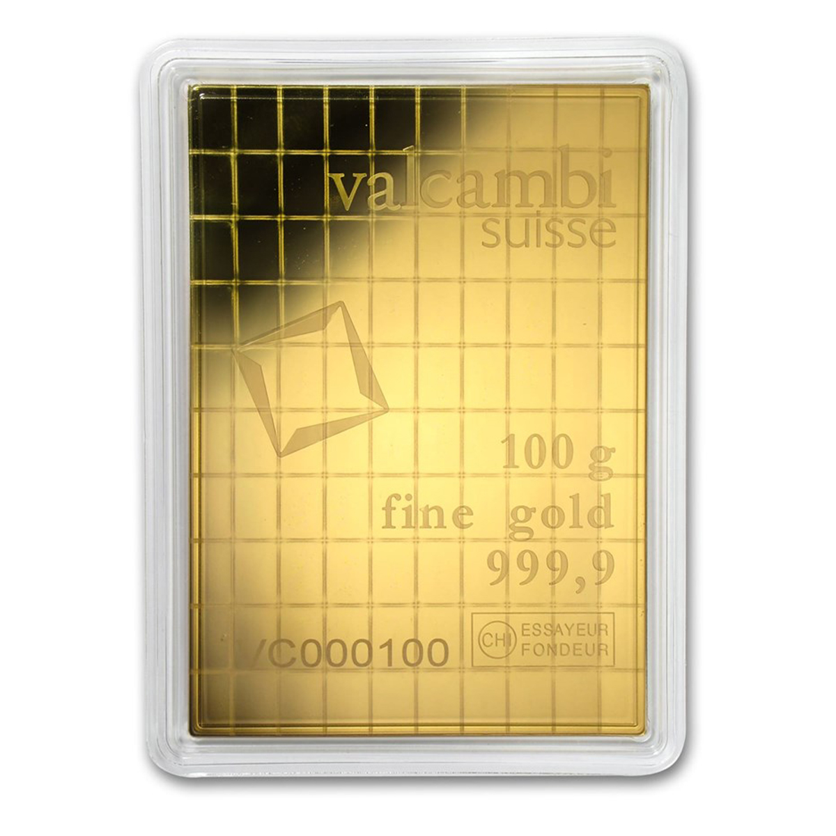 100x1 Gram Gold Combi Bar - VALCAMBI