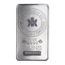 Royal Canadian Mint 10 oz. Silver Bar