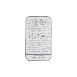 007 純銀バー 1オンス James Bond 1oz Silver Bar Minted