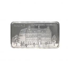 1 oz. Silver Bar Heraeus-Gutenberg Museum