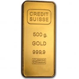 Credit Suisse 500g 9999 イミテーション レプリカ 500 grams Gold Bar - Credit Suisse