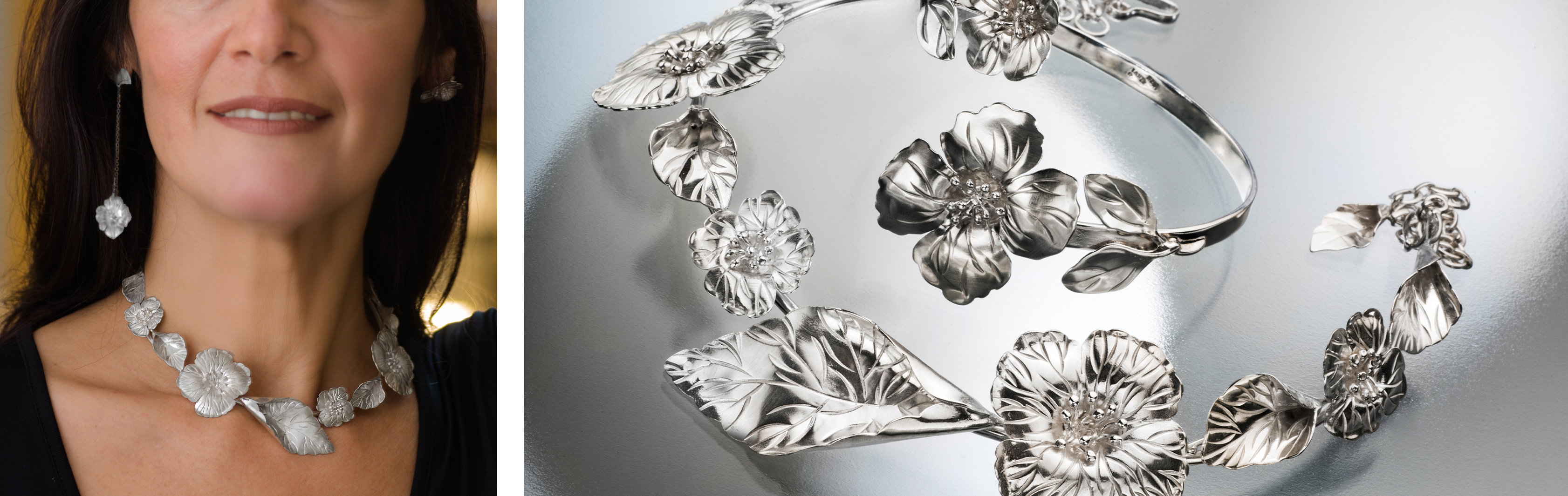 Floral Garden Collection | Handmade Limited Edition 925 Sterling Silver Jewelry