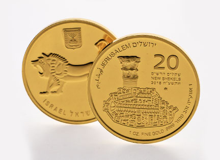 Bank of Israel Gold Bullion - Jerusalem of Gold Bullion